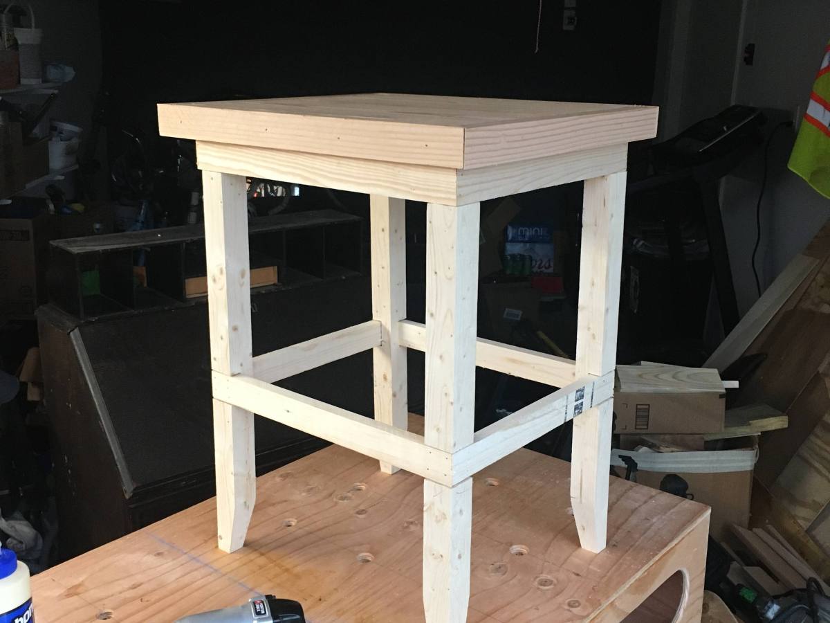 Softwood End Table